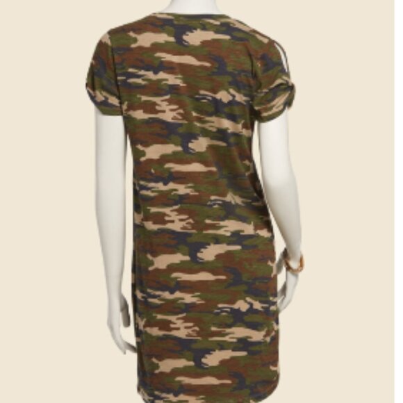 Sanctuary So Twisted T-Shirt Dress in Camouflage Print - Picture 2 of 7